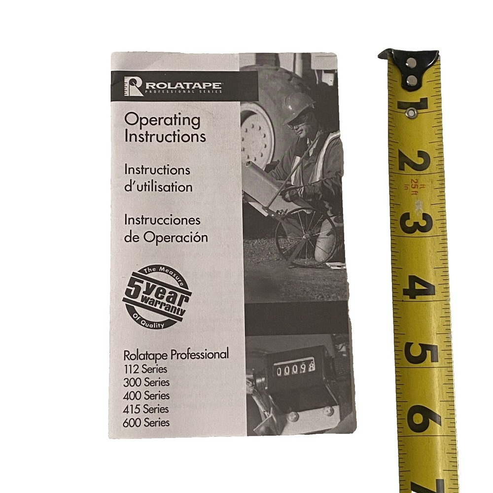Rolatape Professional Series 112, 300, 400, 415, 600 Operating Instruction Book